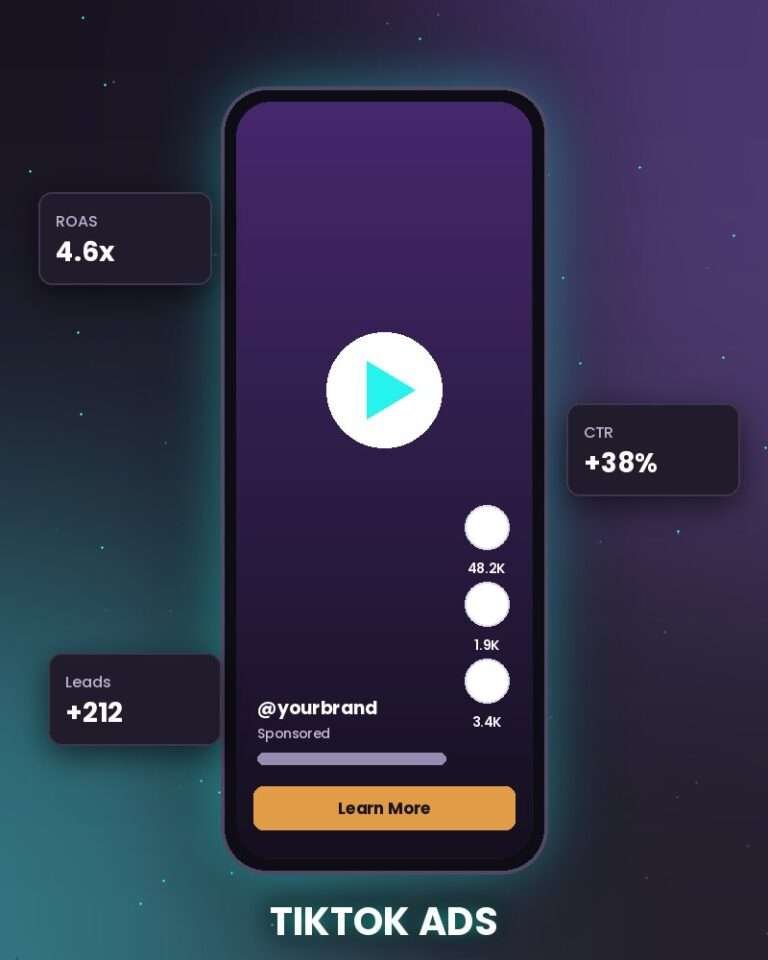 TikTok Ads ad preview on a mobile phone